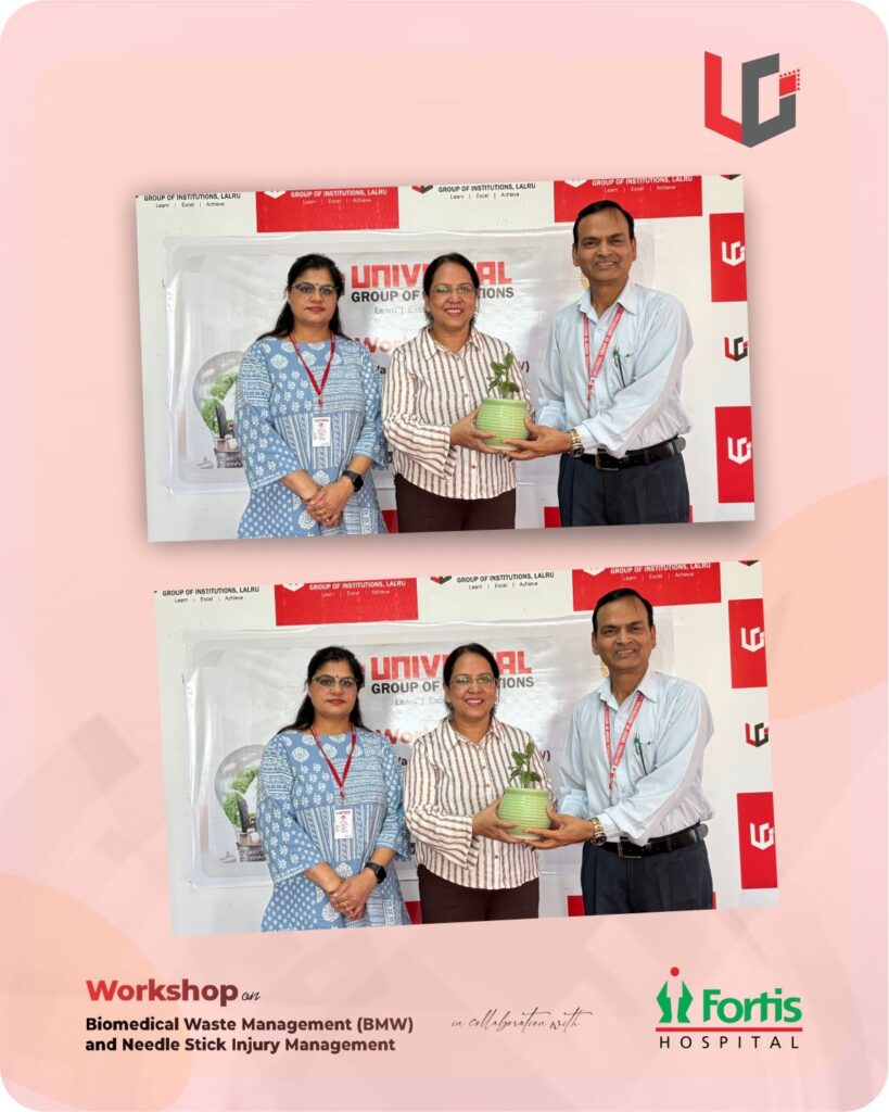 Universal Institute of Nursing Organizes Educational Session on Biomedical Waste and Needle Stick Injury Management in collaboration with Fortis Hospital, Mohali