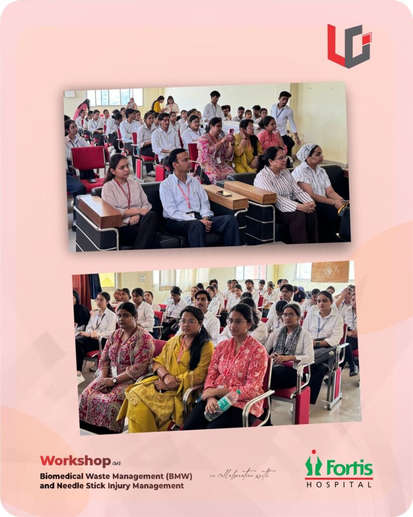 Universal Institute of Nursing Organizes Educational Session on Biomedical Waste and Needle Stick Injury Management in collaboration with Fortis Hospital, Mohali